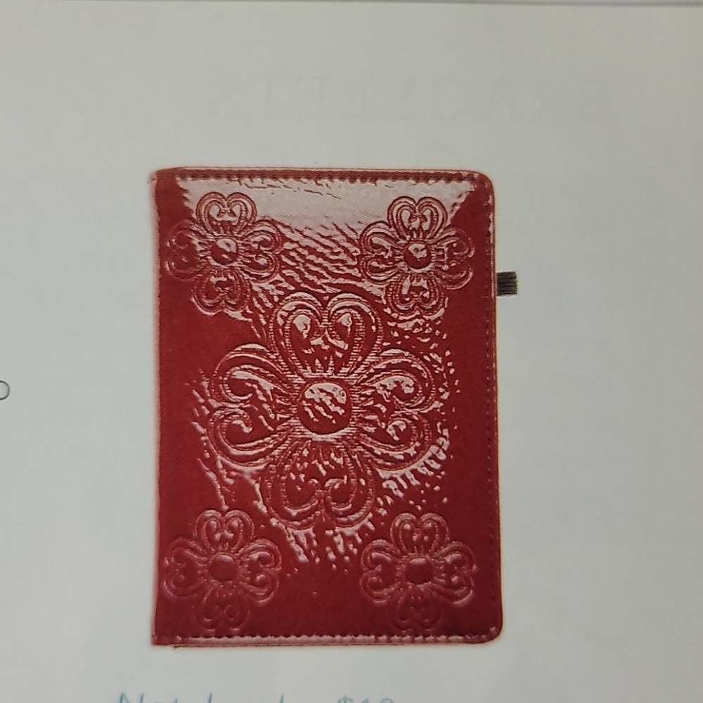 GRACE ADELE Patent Red Notebook